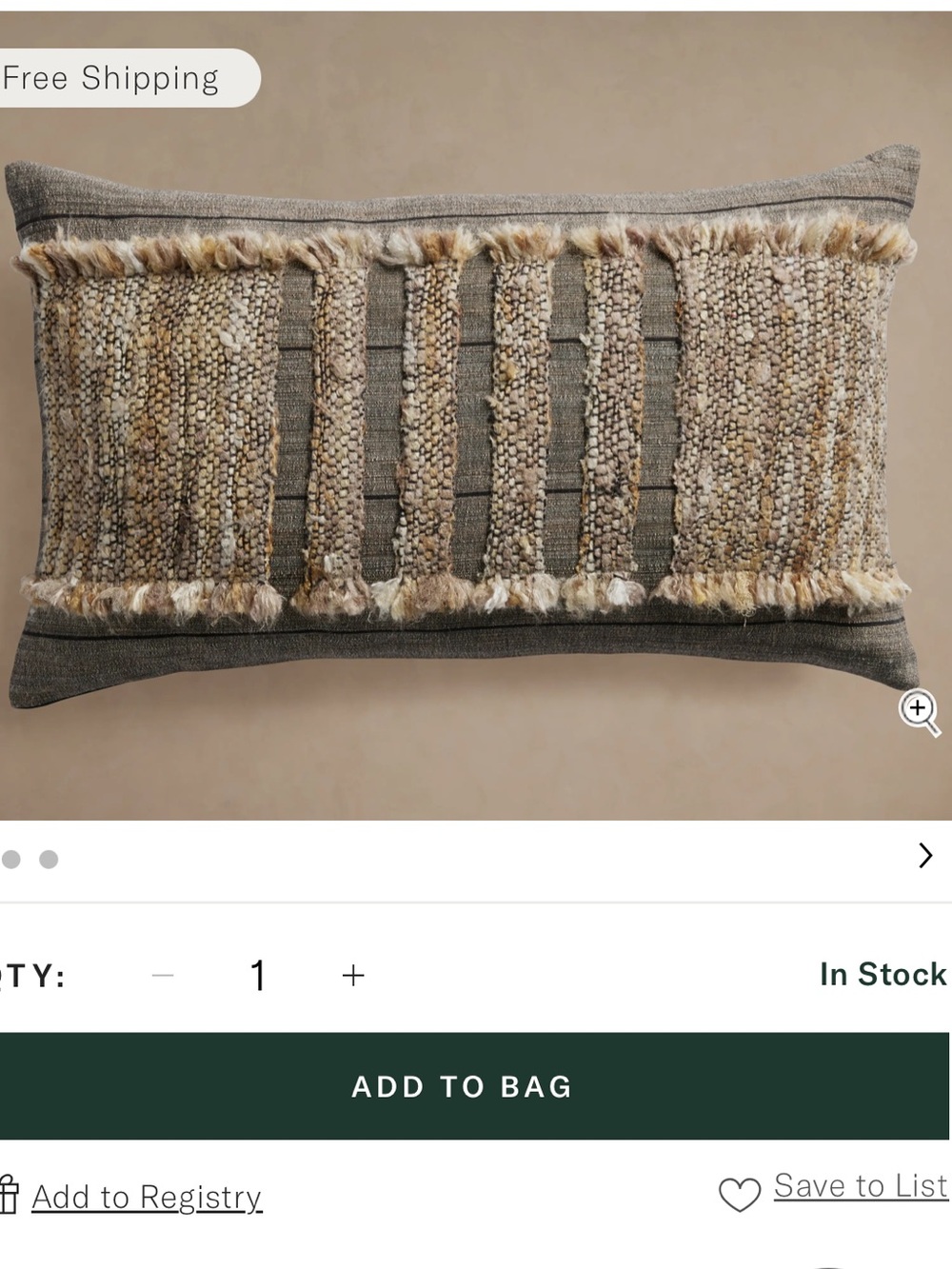 Paros Lumbar Pillow Cover